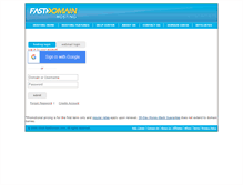 Tablet Screenshot of my.fastdomain.com